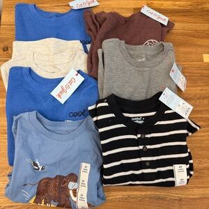 Lot of 7 Boys Size 3T/4T Knitted Long Sleeve Shirts - Cat & Jack